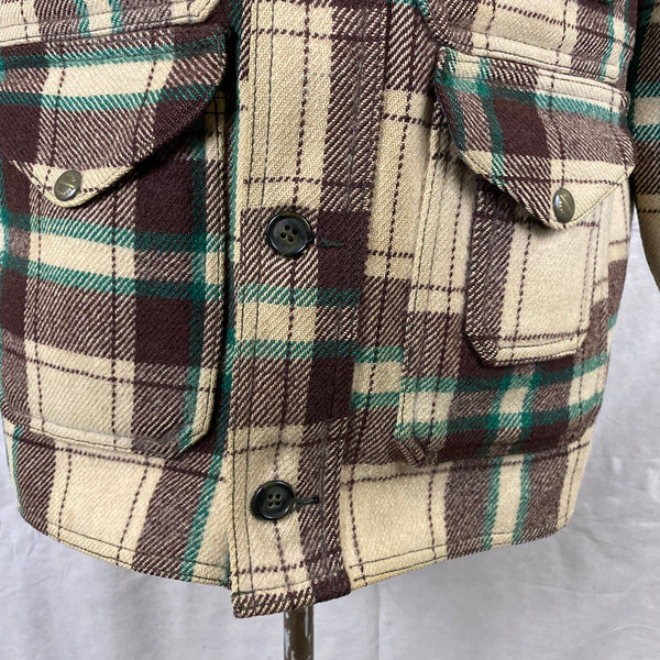 Front Lower View of Rare Union Made Filson Mackinaw Cruiser