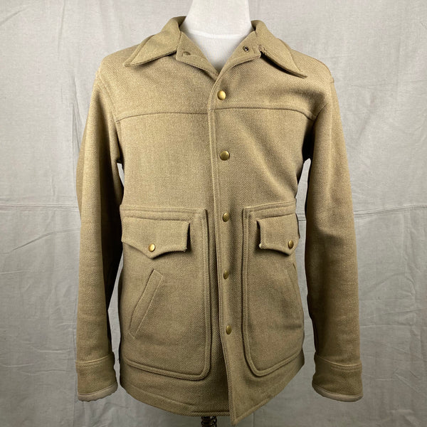 Front View of Vintage Pendleton Wool Tan Coat