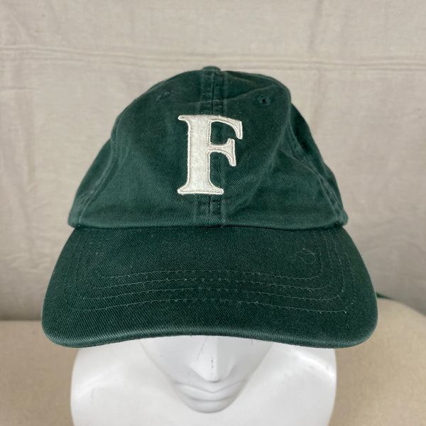 Front View of Filson Green F Hat One Size Fits All