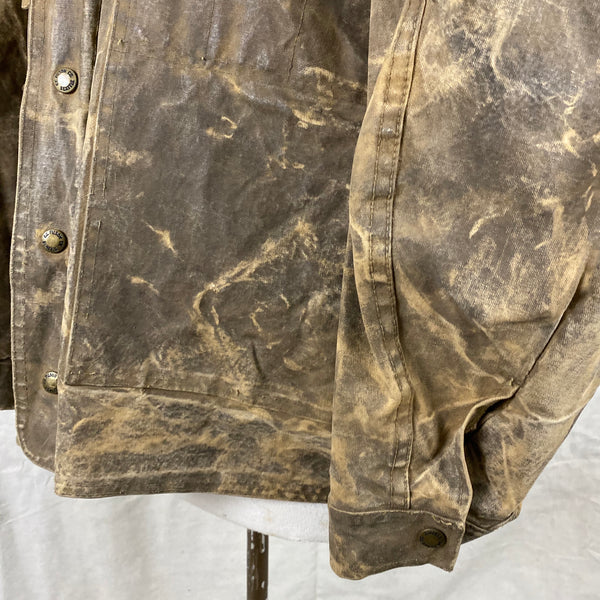 Lower Left Front View of Vintage Filson Tin Cloth Jacket Style 623N