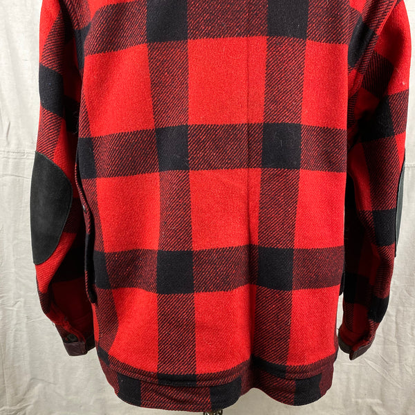 Lower Rear View on Vintage Union Made Filson Wool All Use Coat Wool Mackinaw