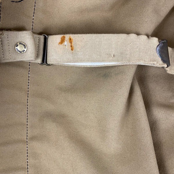 Rust Discoloration on strap on Vintage Filson Pullman Rugged Twill Suitcase with Talon Zippers