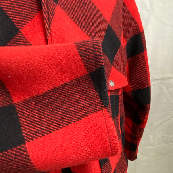 Right Cuff View on Filson Double Mackinaw