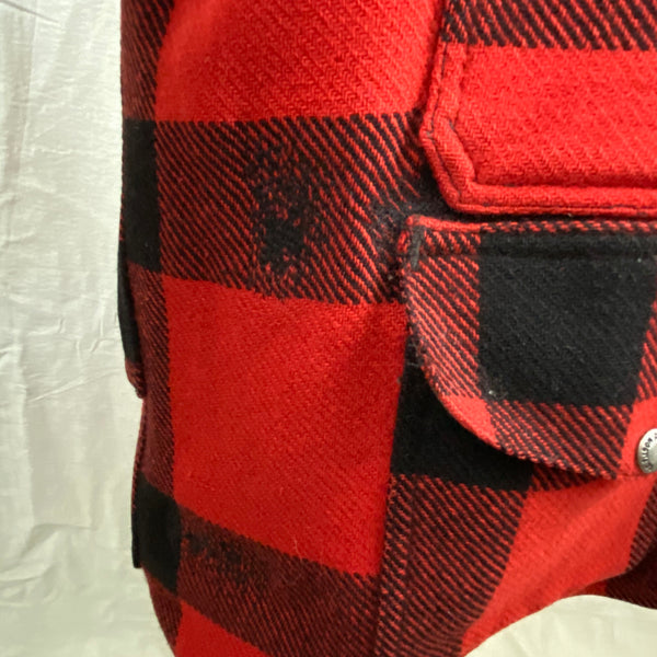 Darning Repairs on on Filson Double Mackinaw