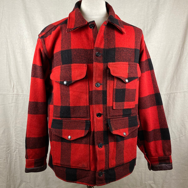 Front View of Vintage Union Made Filson Wool All Use Coat Wool Mackinaw