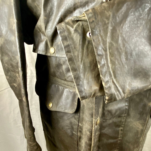 Left Cuff View on Vintage Filson Shelter Cloth Packer Jacket