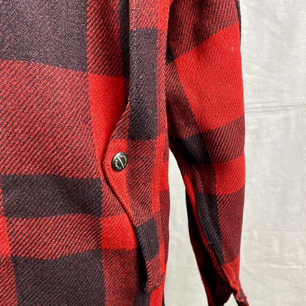 Right Map Pocket View on Vintage 40's/50's Era Union Made Filson Wool Mackinaw