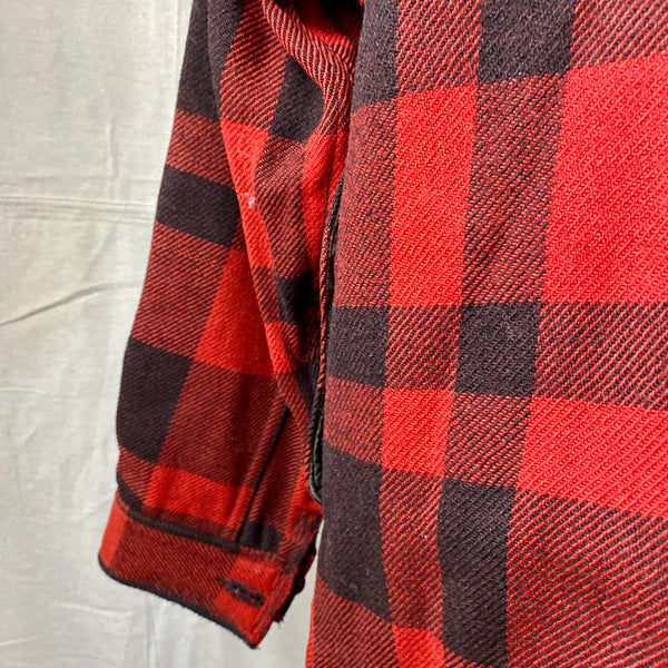 Left Map Pocket View on Vintage 40's/50's Era Union Made Filson Wool Mackinaw