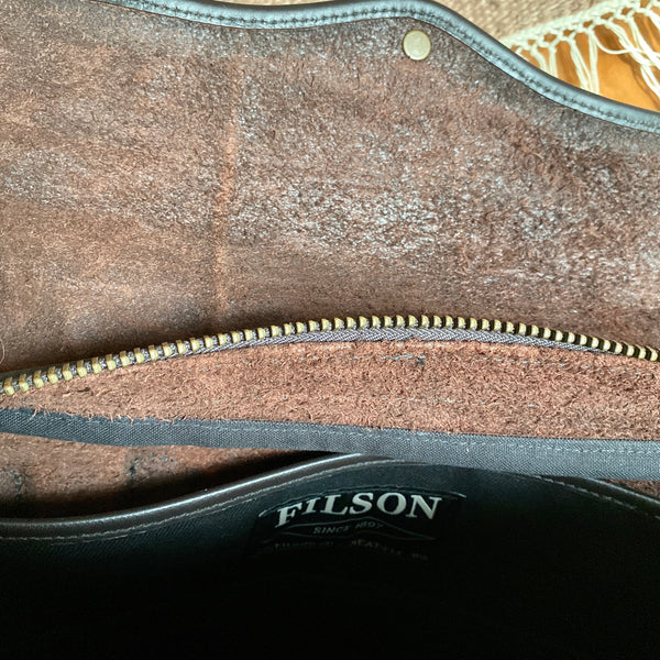 Interior Flap View on Filson Weatherproof Original Briefcase New With Tags