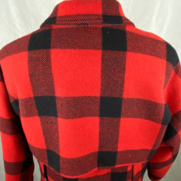 Vintage Union Made Filson Double Mackinaw Red and Black