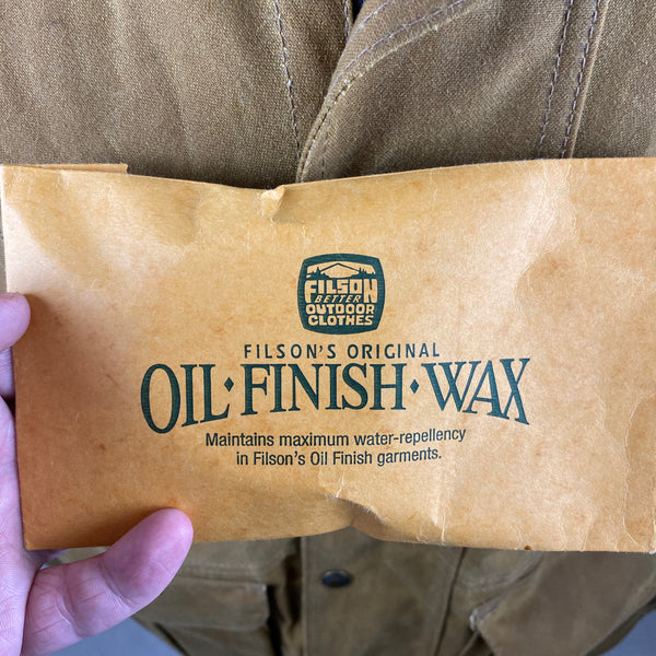 Oil Finish Wax Included With Filson Tin Cloth Field Jacket NWOT Size M