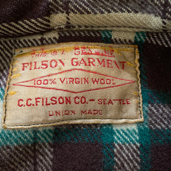 Union Made FIlson Tag On Rare Filson Mackinaw Cruiser