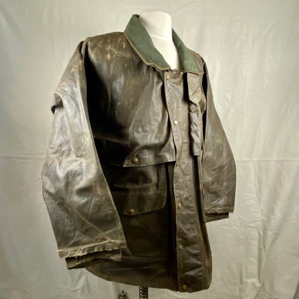 Right Angle View on Vintage Filson Tin Cloth Packer Jacket Size XXL