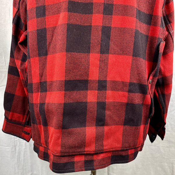 Lower Rear View on Vintage 40's/50's Era Union Made Filson Wool Mackinaw