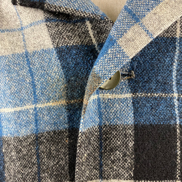 Small Stain on Vintage Blue/Black Pendleton Board Shirt SZ M