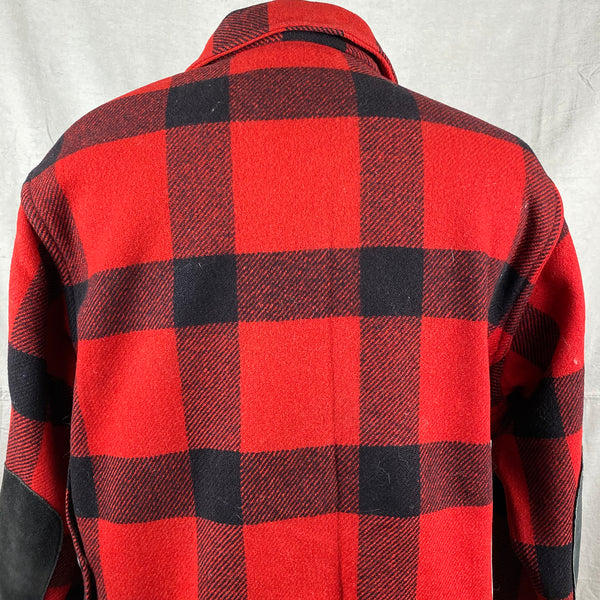Upper Rear View on Vintage Union Made Filson Wool All Use Coat Wool Mackinaw