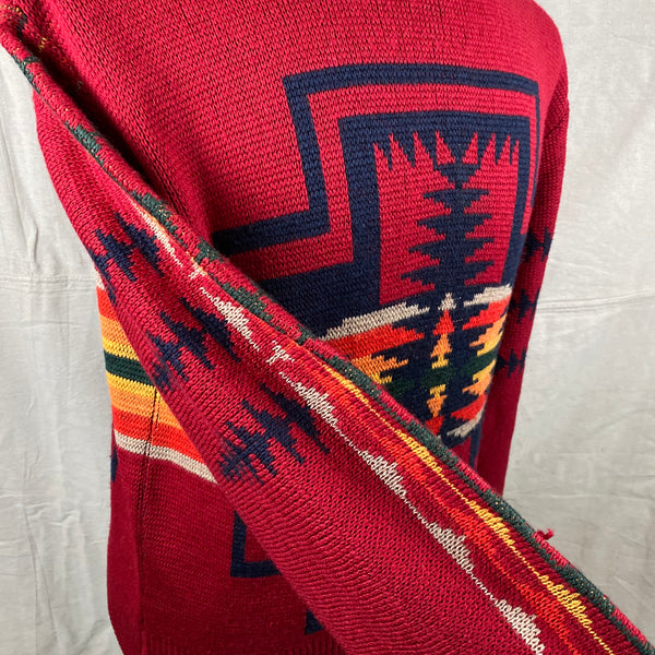 Right Sleeve View of Vintage Pendleton High Grade Western Wear Wool Sweater SZ L