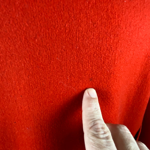 Small Hole on Rear of Vintage Union Made Filson Scarlet Cruiser Debossed Buttons