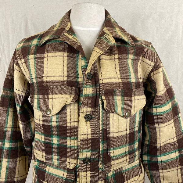 Front Upper Chest View of Rare Union Made Filson Mackinaw Cruiser