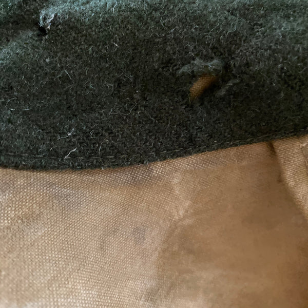 Small holes in collar View of Vintage Filson Tin Cloth Jacket Style 623N