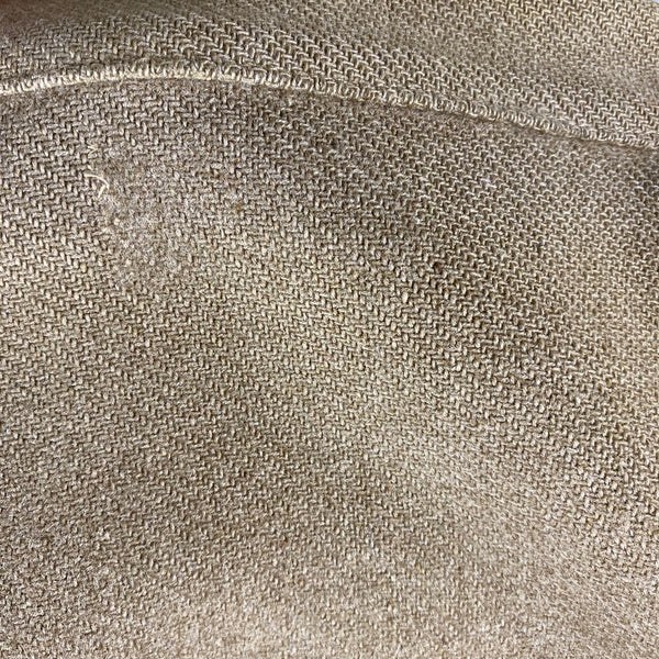 Shadow of Where Pendleton Tag Would Be on Vintage Pendleton Wool Tan Coat