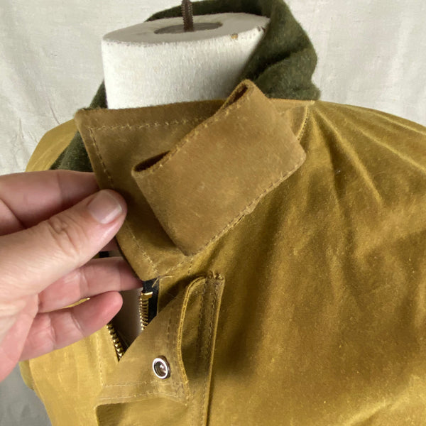 Neck Strap View on Filson Tin Cloth Field Jacket NWOT Size M