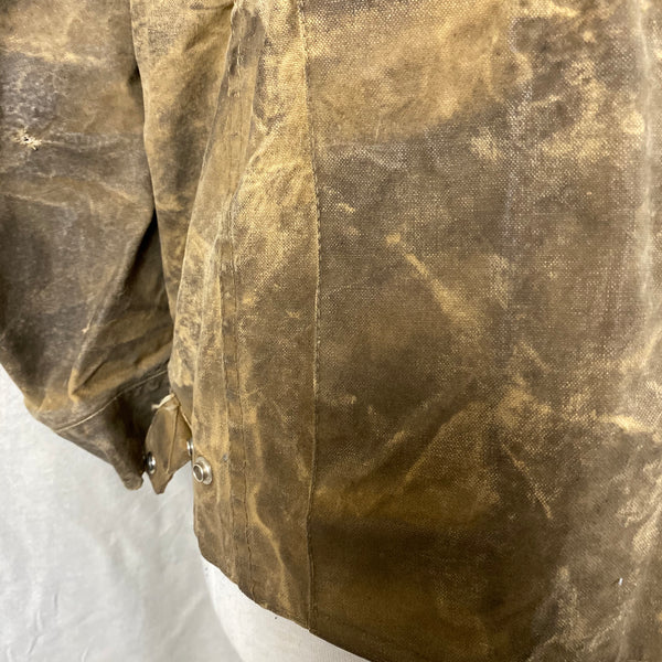 Lower Left Rear View of Vintage Filson Tin Cloth Jacket Style 623N