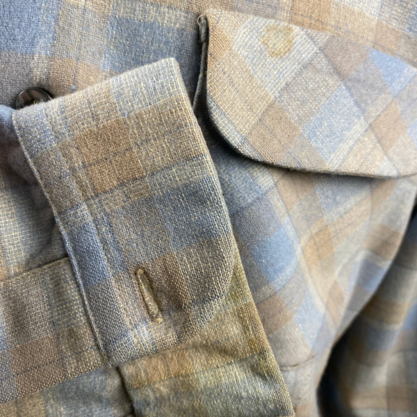 Right Cuff View on Vintage Pendleton Board Shirt SZ L