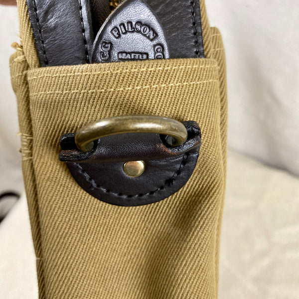 Filson Restoration Department Original Rugged Twill Tan Briefcase FRD