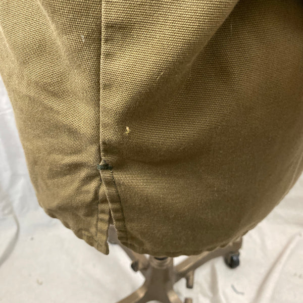 Side Seam on Vintage Filson Dry Finish Tin Cloth Cruiser