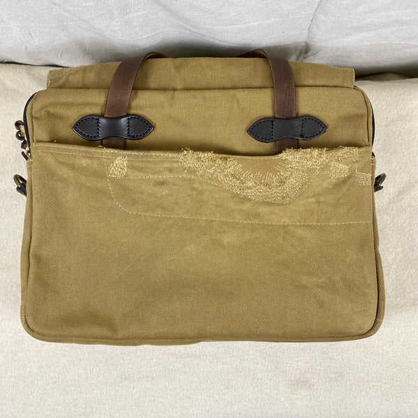Filson Restoration Department Original Rugged Twill Tan Briefcase FRD