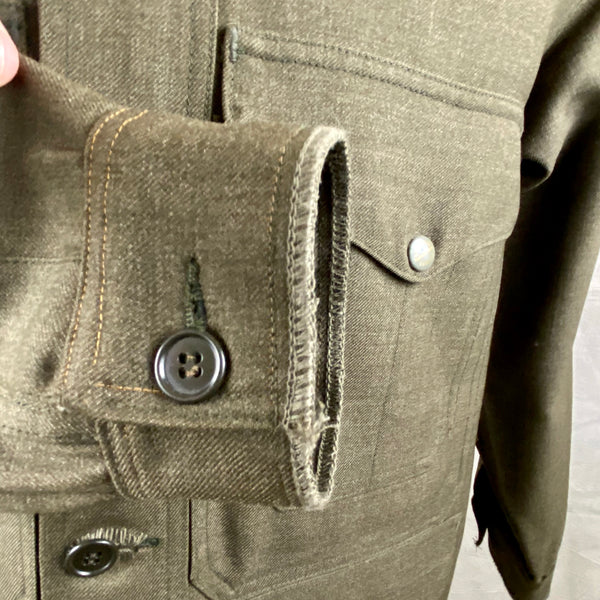 Vintage Union Made Filson Olive Green Wool Cruiser