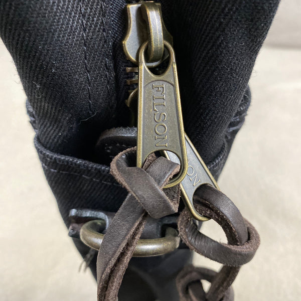 Filson Harris Tweed Original Black Rugged Twill Wool Briefcase Style 70066