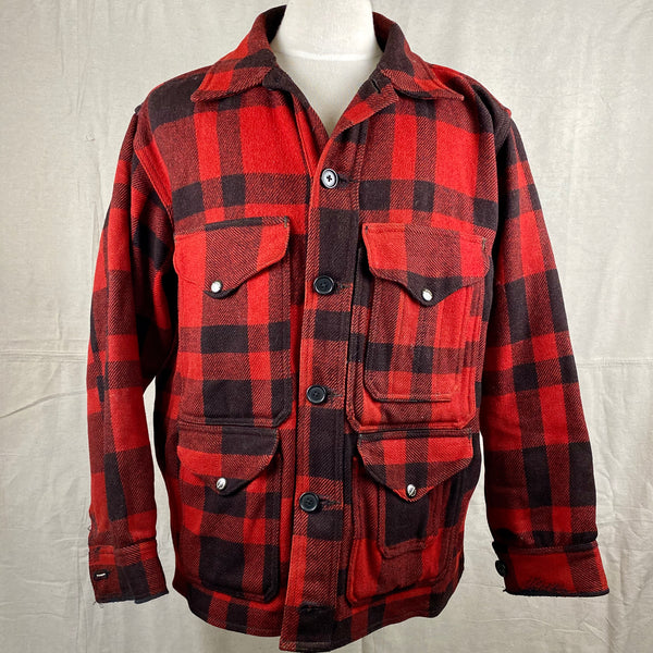 Front View of Vintage 40's/50's Era Union Made Filson Wool Mackinaw