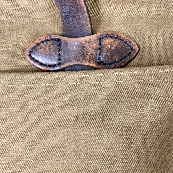 Filson Restoration Department Original Rugged Twill Tan Briefcase FRD