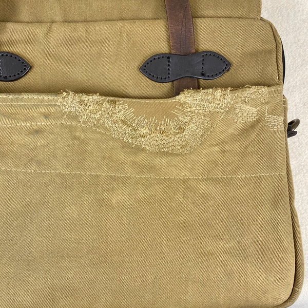 Filson Restoration Department Original Rugged Twill Tan Briefcase FRD