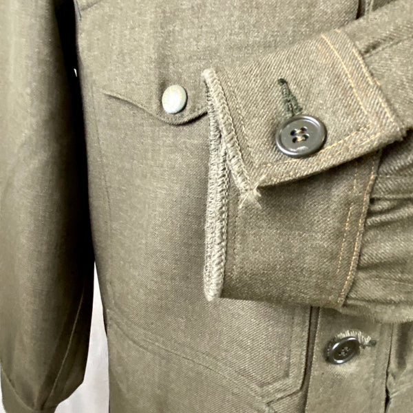 Vintage Union Made Filson Olive Green Wool Cruiser