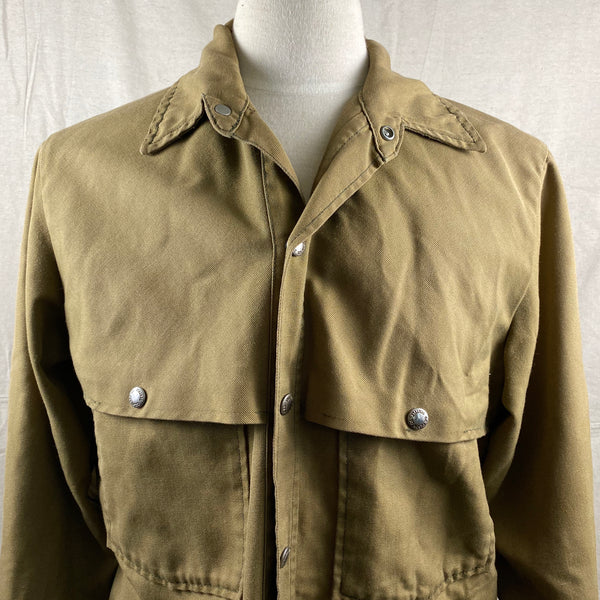 Upper Front View of Vintage Filson Dry Finish Tin Cloth Cruiser