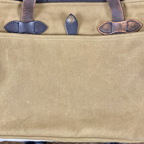 Filson Restoration Department Original Rugged Twill Tan Briefcase FRD