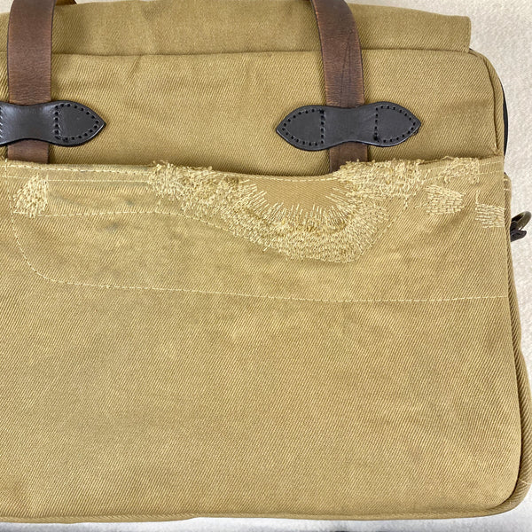 Filson Restoration Department Original Rugged Twill Tan Briefcase FRD