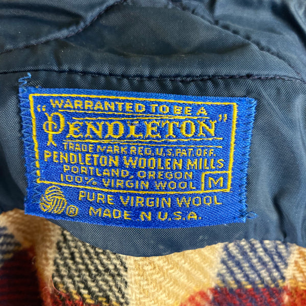 Tag View of Vintage Pendleton Wool Shirt Jac Shirt SZ M