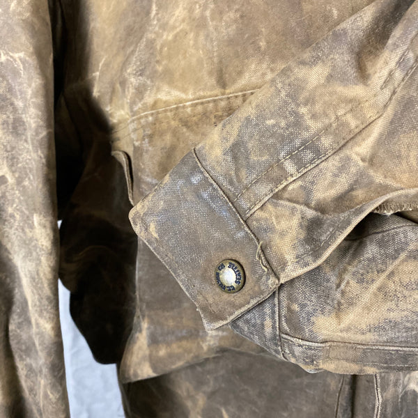 Outer Left Sleeve View of Vintage Filson Tin Cloth Jacket Style 623N