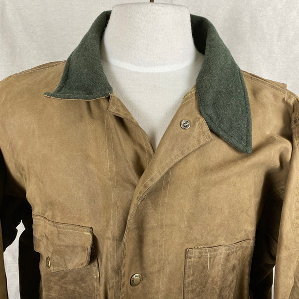 Upper Chest View on Filson Tin Cloth Jacket Style 620