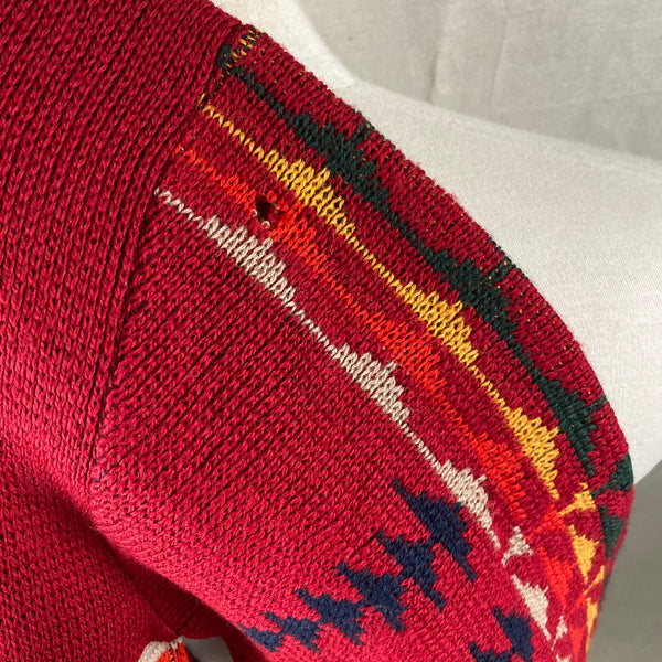 Alternate Shot of Small Shoulder on Vintage Pendleton High Grade Western Wear Wool Sweater SZ L