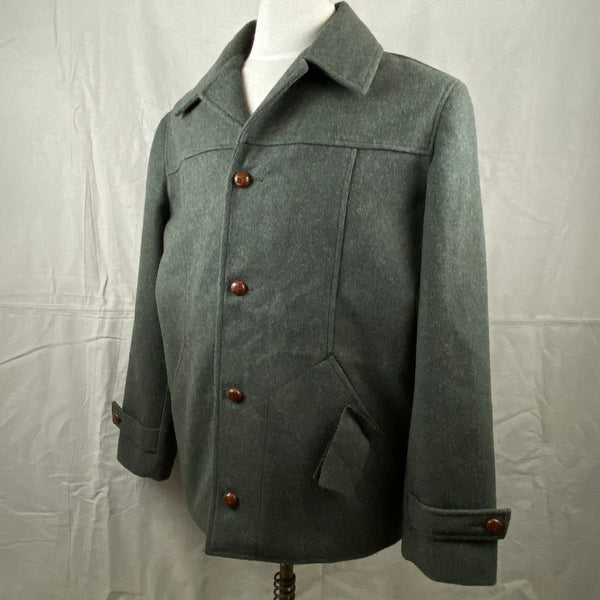 Left Side View of Vintage Union Made Filson Wool Car Coat