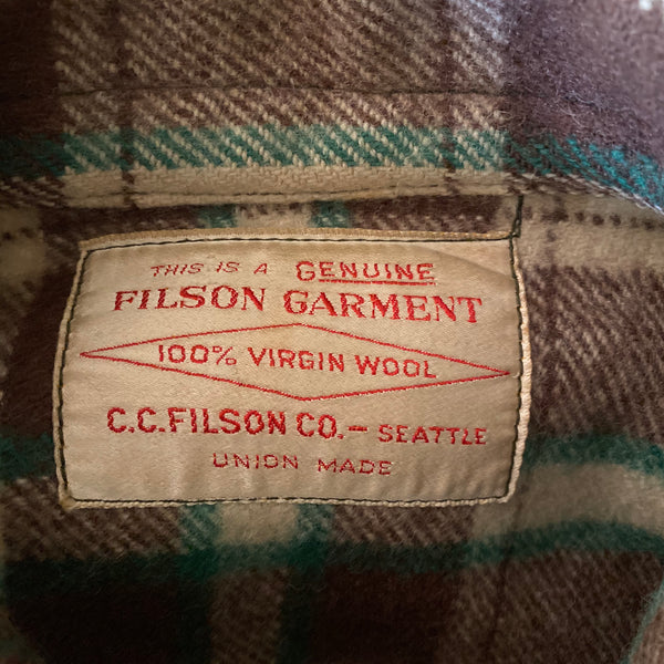 Union Made Filson Tag on Rare Vintage Union Made Filson Women's Mackinaw Cruiser
