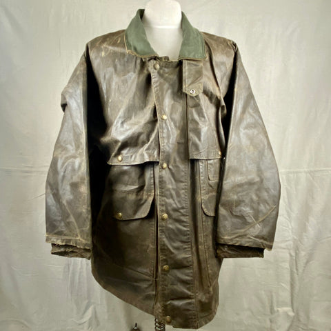 Front View of Vintage Filson Tin Cloth Packer Jacket Size XXL