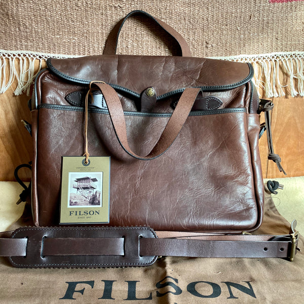Close Up of Filson Weatherproof Original Briefcase New With Tags