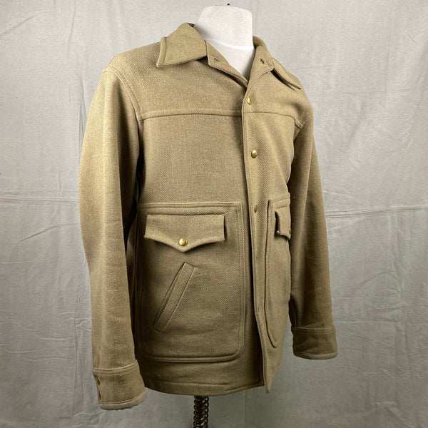 Right Angle View on Vintage Pendleton Wool Tan Coat