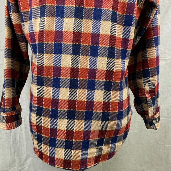 Lower Rear View on Vintage Pendleton Wool Shirt Jac Shirt SZ M